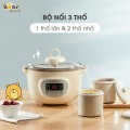 Nồi nấu chậm đa năng nấu cháo chưng yến kèm lồng hấp