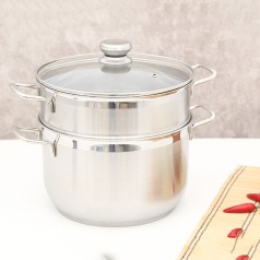 Bộ nồi xửng hấp đáy từ nắp kính 28cm 2 tầng đa năng