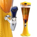 Tháp đựng bia dung tích 3L vân bông lúa tích hợp đèn led độc đáo