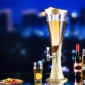Tháp đựng bia dung tích 3L vân bông lúa tích hợp đèn led độc đáo
