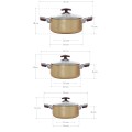 Bộ nồi Anod SH6634 chịu nhiệt kèm nắp kính sang trọng 