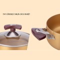 Bộ nồi Anod SH6634 chịu nhiệt kèm nắp kính sang trọng 