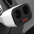 Bộ chia tẩu sạc ô tô 2 cổng, 2 usb đa năng có màn hình led