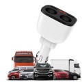Bộ chia tẩu sạc ô tô 2 cổng, 2 usb đa năng có màn hình led