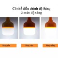 Bóng đèn tích điện siêu sáng 100W có móc treo tiện lợi