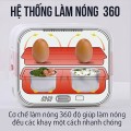 Hộp cơm cắm điện 2 tầng 4 ngăn hâm nóng nhanh chóng