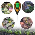 Máy đo điện tử độ PH đất 4 trong 1, đo PH, độ ẩm, ánh sáng, nhiệt độ