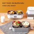 Hộp cơm cắm điện 2 tầng 4 ngăn hâm nóng nhanh chóng