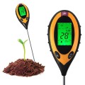 Máy đo điện tử độ PH đất 4 trong 1, đo PH, độ ẩm, ánh sáng, nhiệt độ