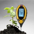 Máy đo điện tử độ PH đất 4 trong 1, đo PH, độ ẩm, ánh sáng, nhiệt độ