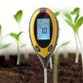 Máy đo điện tử độ PH đất 4 trong 1, đo PH, độ ẩm, ánh sáng, nhiệt độ
