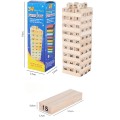 Bộ đồ chơi rút gỗ 54 thanh kèm 4 xúc xắc rèn sự tập trung cho bé