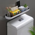 Kệ để đồ nhà tắm kèm thanh inox treo khăn tiện dụng, sang trọng