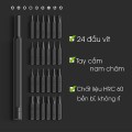 Bộ tua vít đa năng mini 24 đầu chất liệu thép từ tính