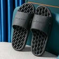 Dép đi trong nhà tắm, nhà vệ sinh cao su cao cấp chống trơn trượt, Màu đen - 1 đôi - Size 42-43