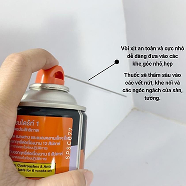 Chai xịt mối, gián, kiến côn trùng hiệu quả 600ml