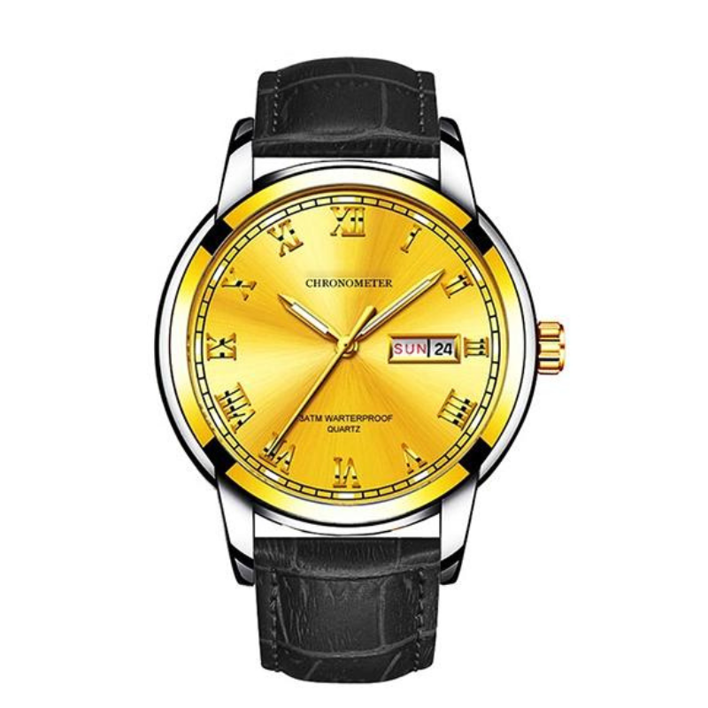 Đồng hồ nam dây da chống nước, chống xước có lịch