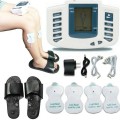 Máy massage châm cứu, bấm huyệt cơ thể kèm 4 miếng dán và dép, Máy massage + 4 miếng dán