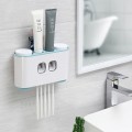 Hộp treo bàn chải đánh răng thông minh kèm 4 cốc