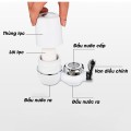 Đầu lọc nước kèm lọc tại nhà 7 lớp siêu sạch loại bỏ cặn bẩn, Bộ lọc nước + lõi lọc