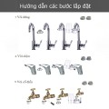 Đầu lọc nước kèm lọc tại nhà 7 lớp siêu sạch loại bỏ cặn bẩn, Bộ lọc nước + lõi lọc